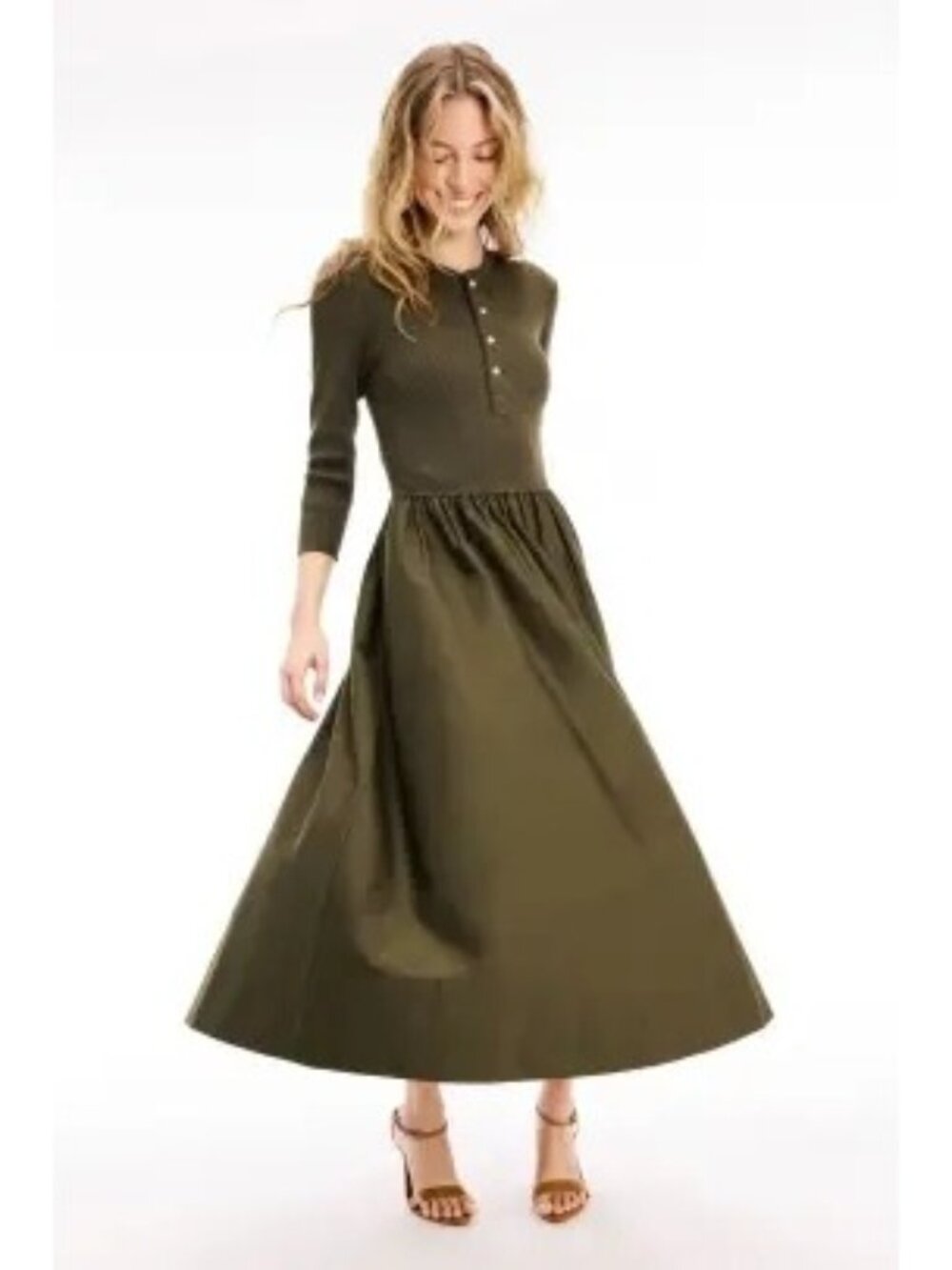 R-79.  Polo Ralph Lauren Henley Bodice Dress XS